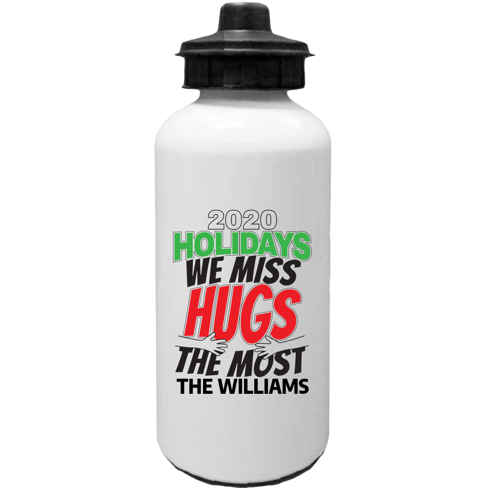 2020 Holidays - We Miss Hugs the Most Water Bottles