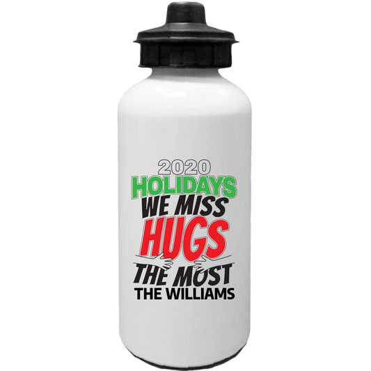 2020 Holidays - We Miss Hugs the Most Water Bottles