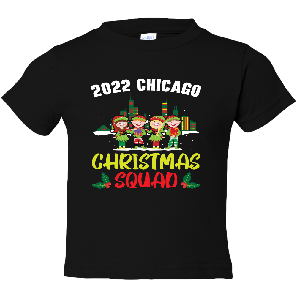 2022 Chicago Christmas Squad-Light Toddler Tees