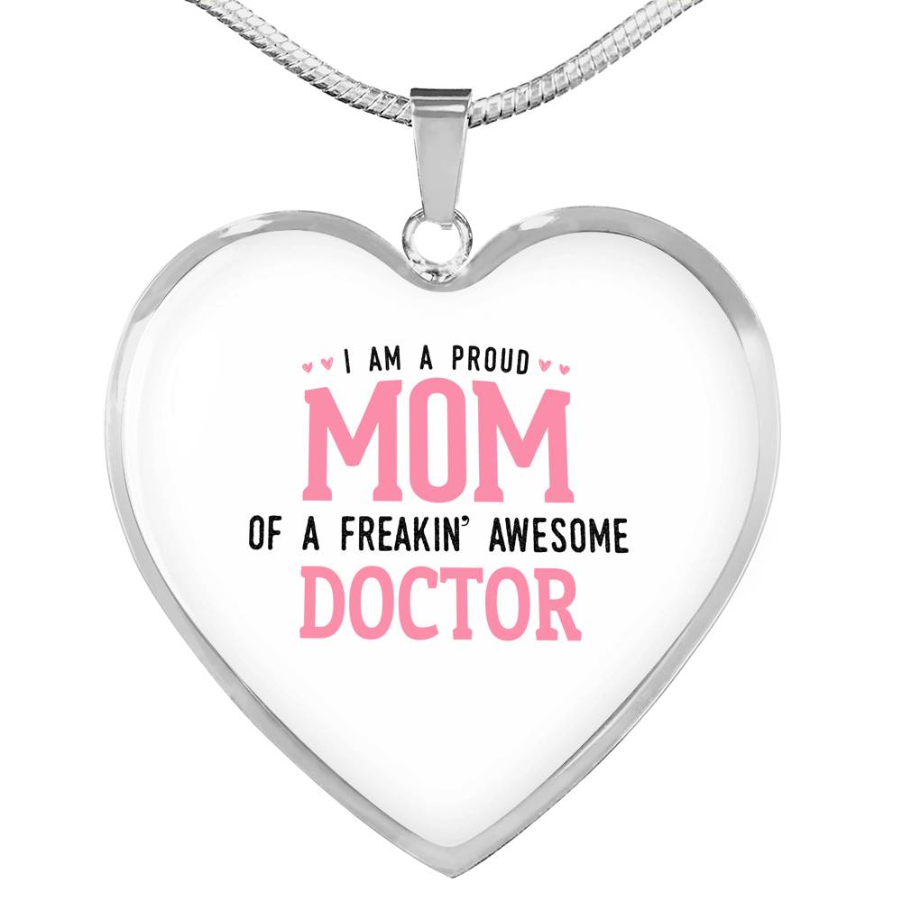 Proud Mom Necklace Heart - Light