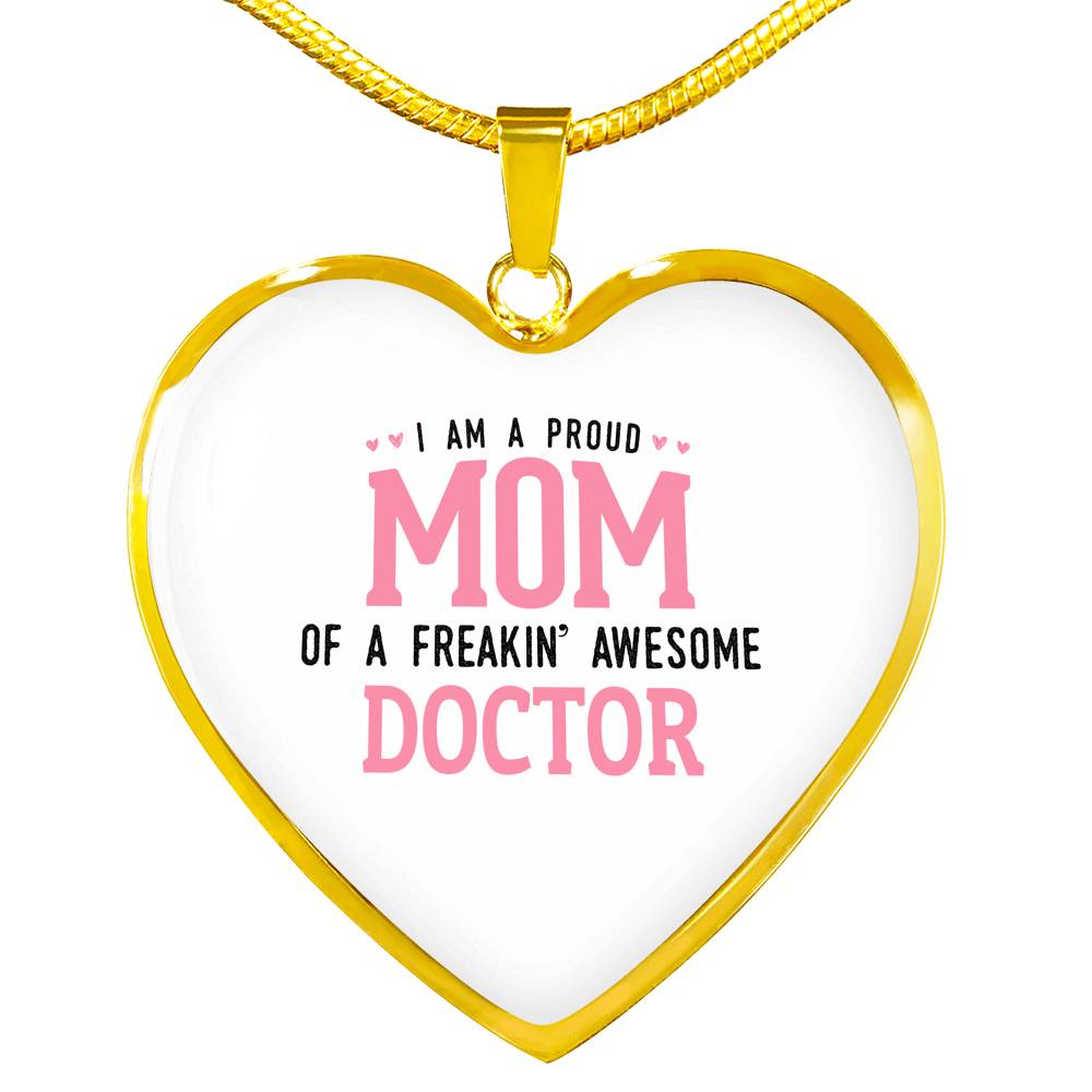 Proud Mom Necklace Heart - Light