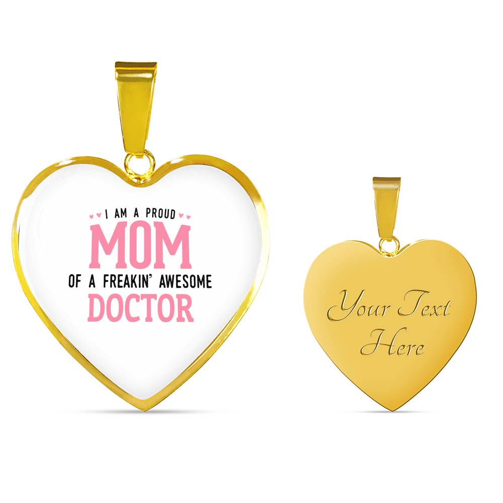 Proud Mom Necklace Heart - Light