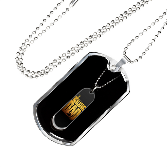 Walking Dad Military Chain Dog Tag