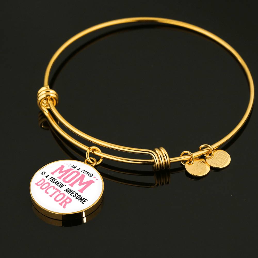 Proud Mom Bracelet Round - Light