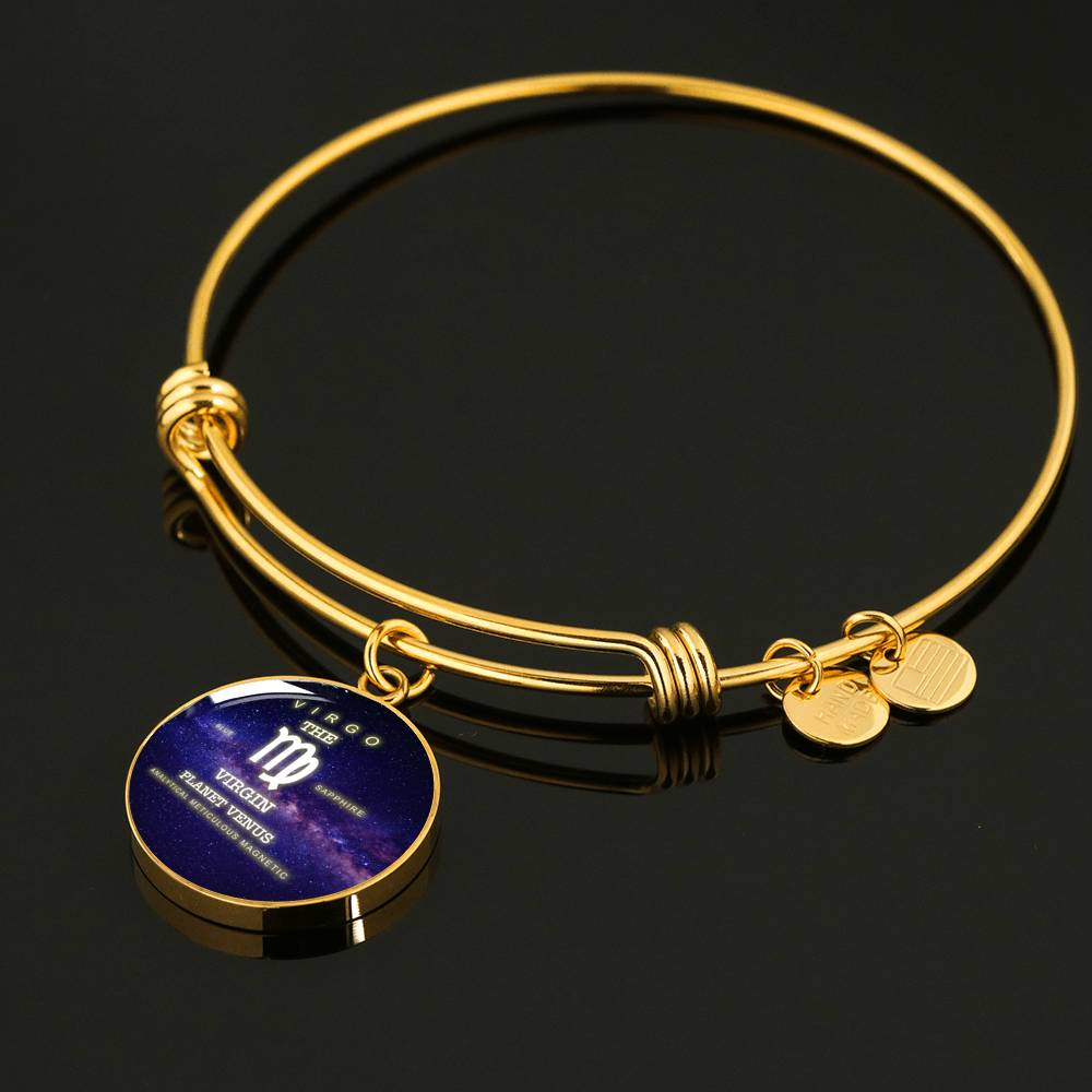 Virgo Gold/Silver Zodiac Round Bracelet