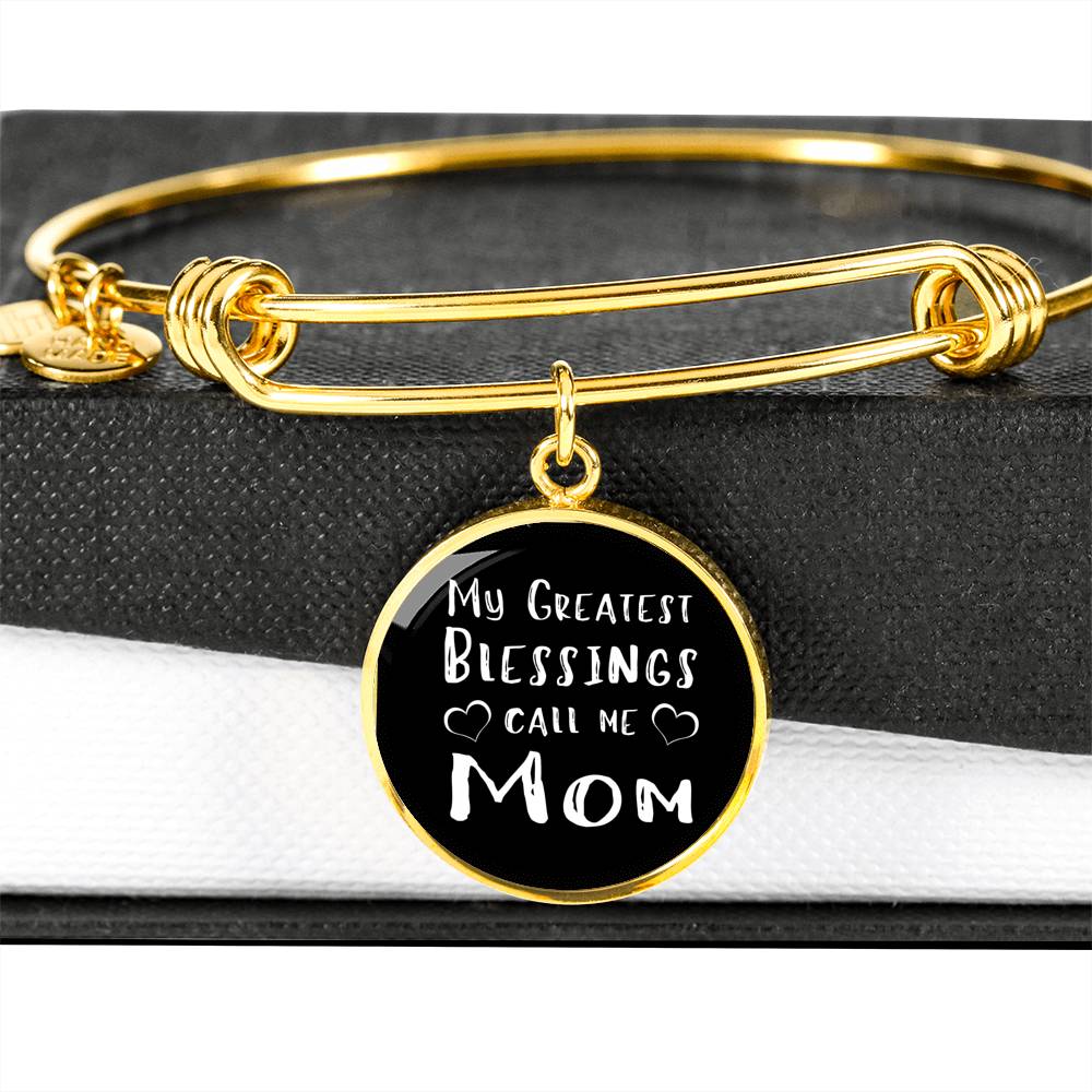 My Greatest Blessings - Gold/Silver Round Bracelet - Black