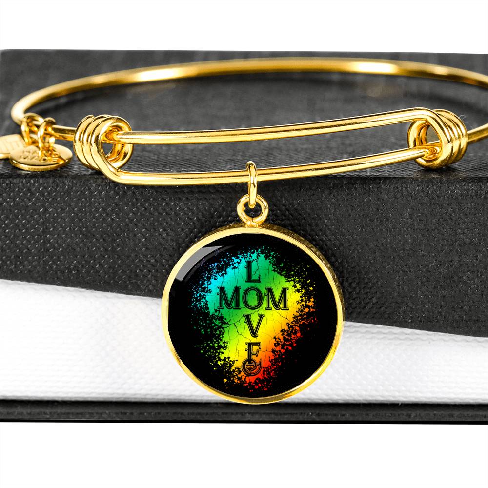 Mom Love Bracelet Round - Dark