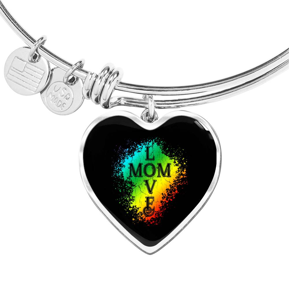Mom Love Bracelet Heart - Dark