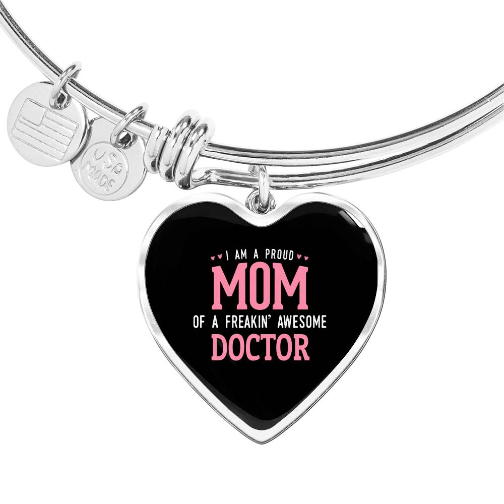 Proud Mom Bracelet Heart - Dark