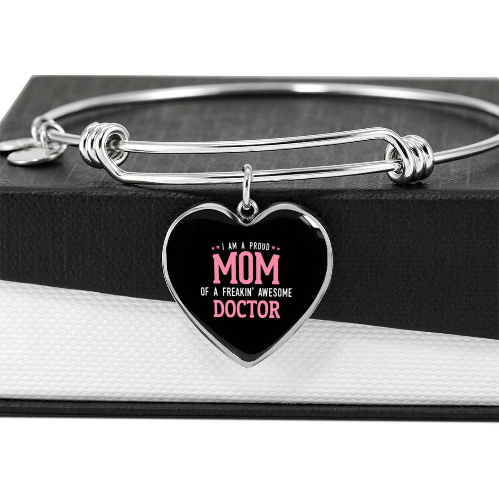 Proud Mom Bracelet Heart - Dark