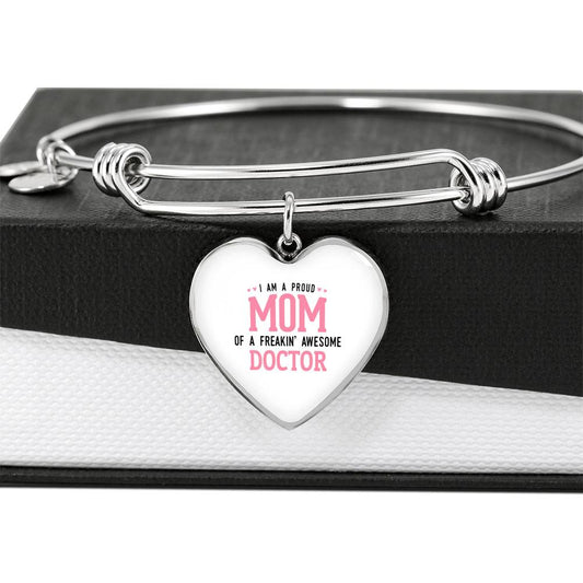 Proud Mom Bracelet Heart - Light