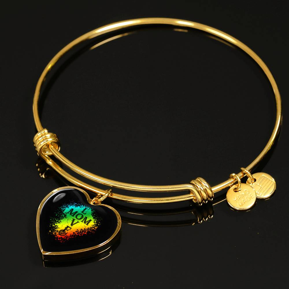 Mom Love Bracelet Heart - Dark