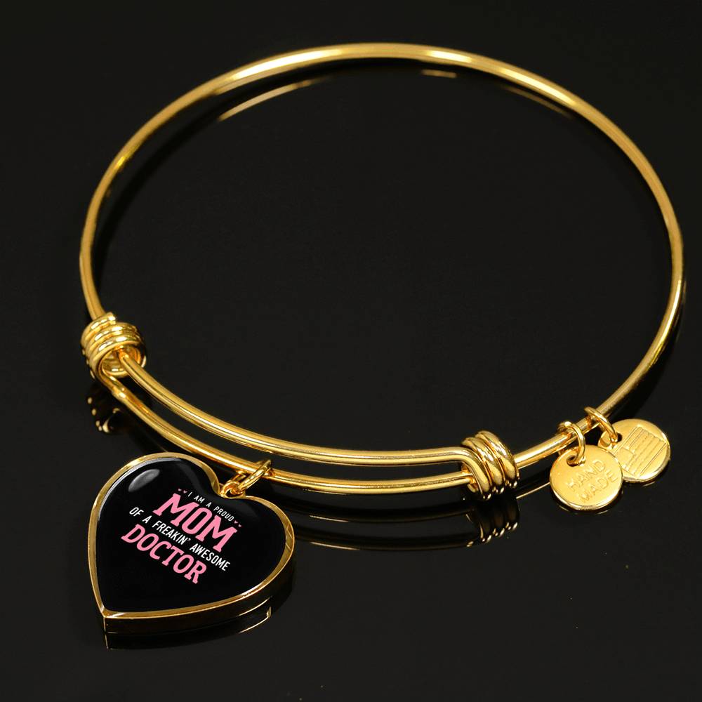 Proud Mom Bracelet Heart - Dark