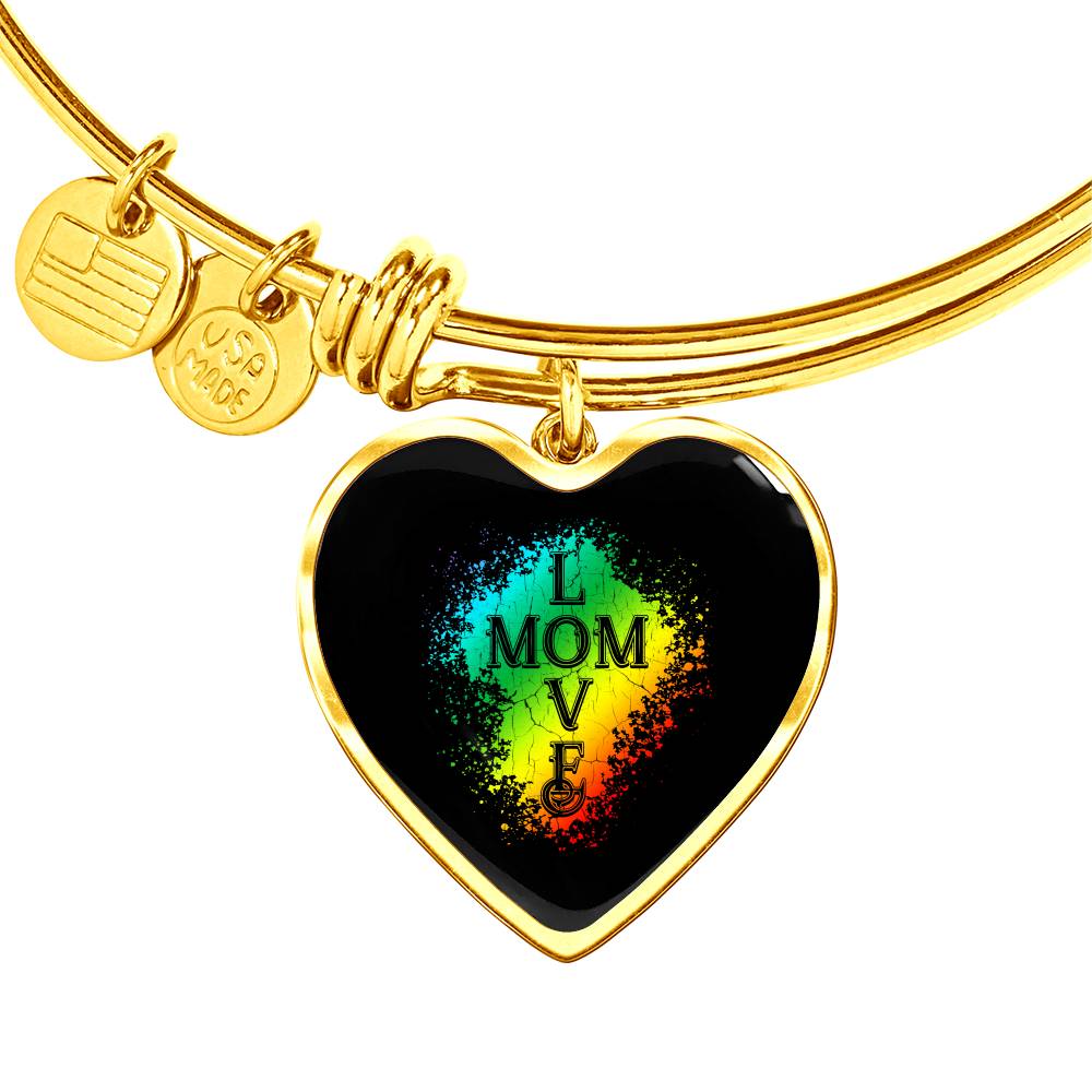 Mom Love Bracelet Heart - Dark