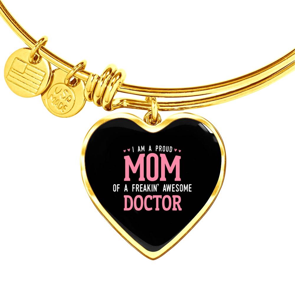 Proud Mom Bracelet Heart - Dark