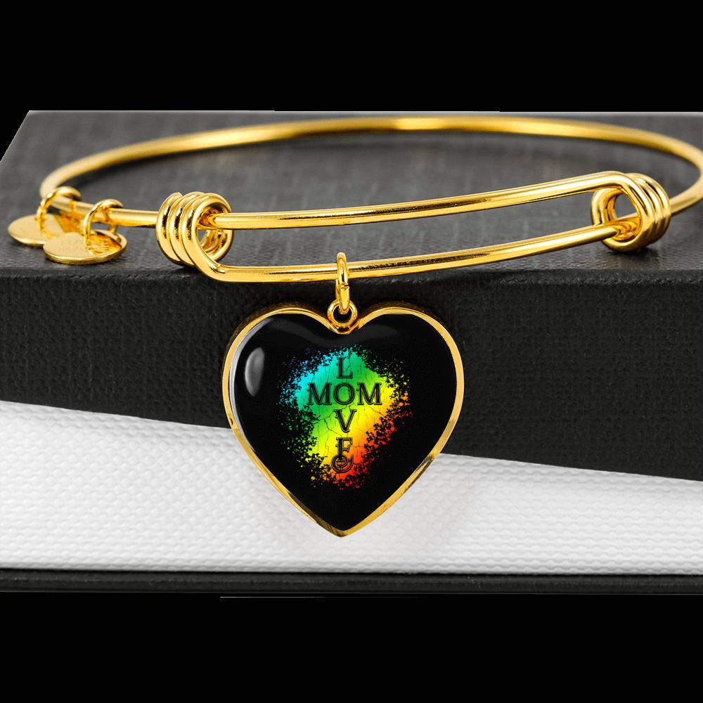 Mom Love Bracelet Heart - Dark