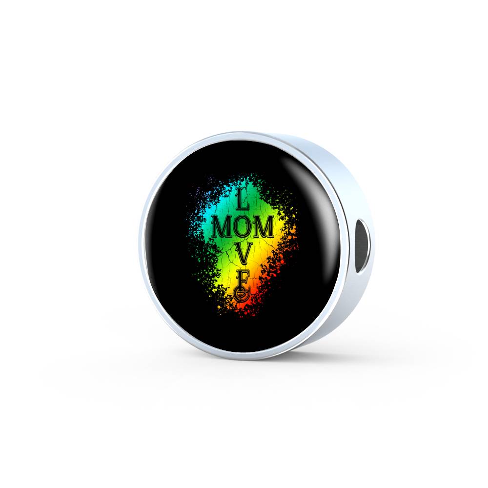 Mom Love Bracelet Round - Dark