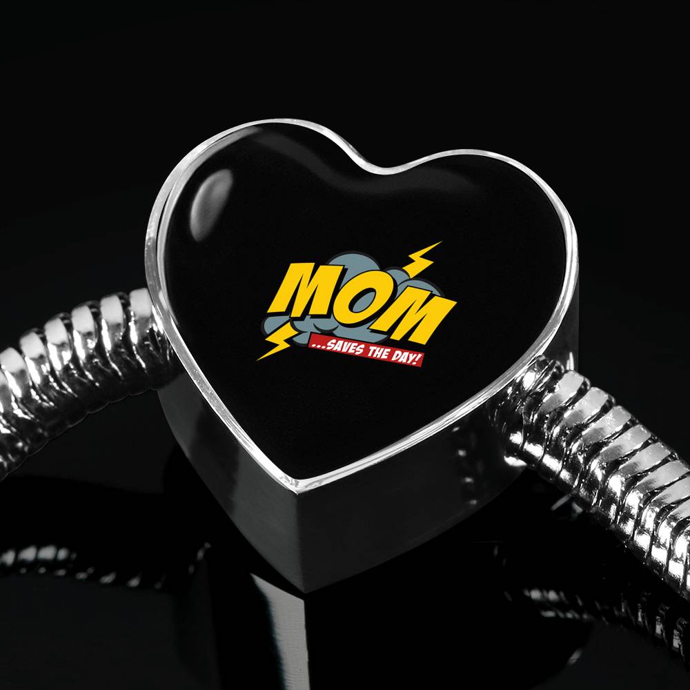 Mom Saves The Day Bracelet Heart - Light