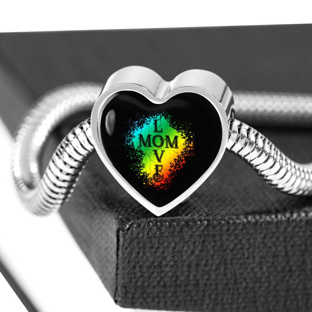 Mom Love Bracelet Heart - Dark