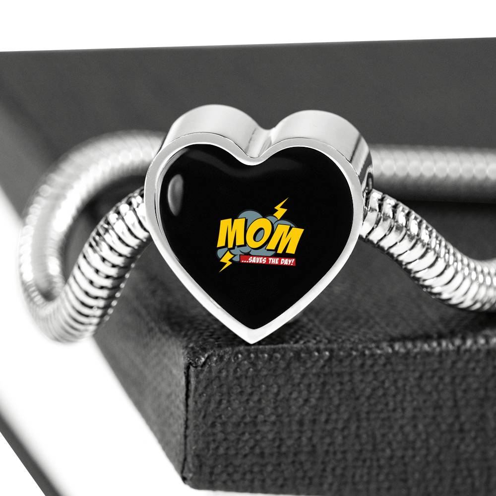 Mom Saves The Day Bracelet Heart - Light