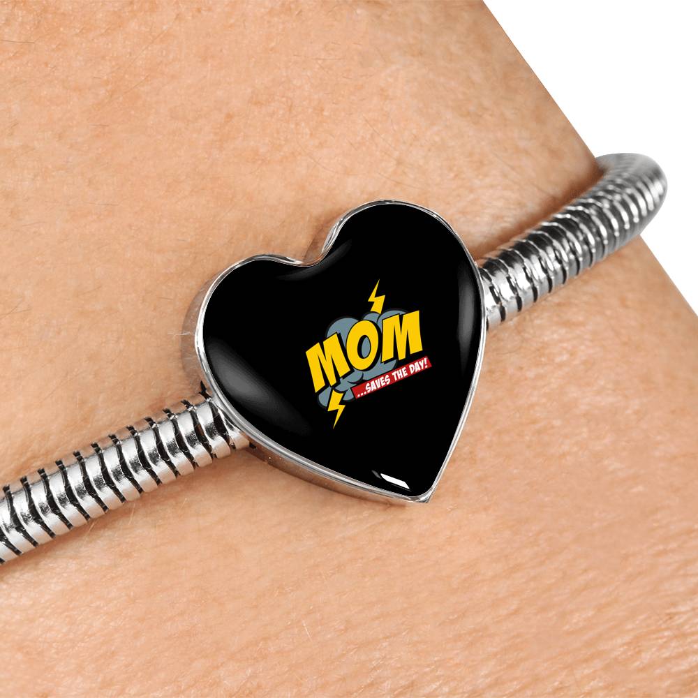 Mom Saves The Day Bracelet Heart - Light