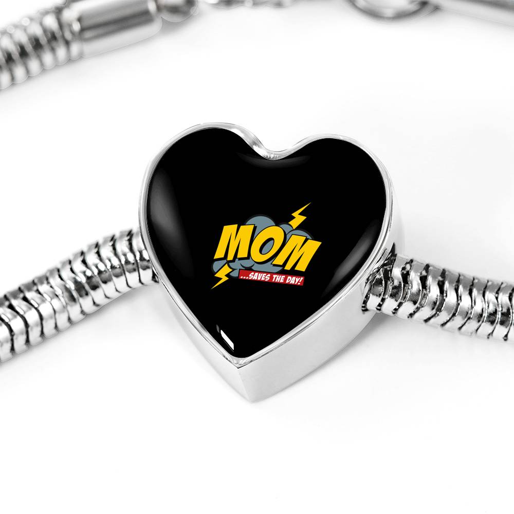 Mom Saves The Day Bracelet Heart - Light