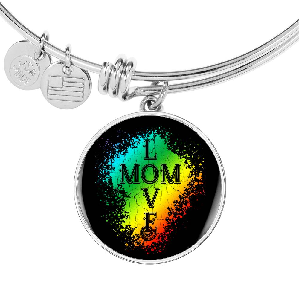Mom Love Bracelet Round - Dark