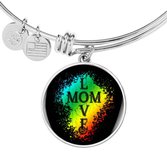 Mom Love Bracelet Round - Dark