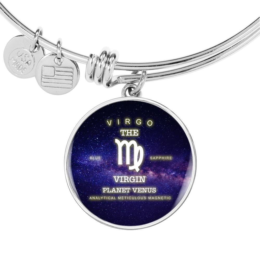 Virgo Gold/Silver Zodiac Round Bracelet