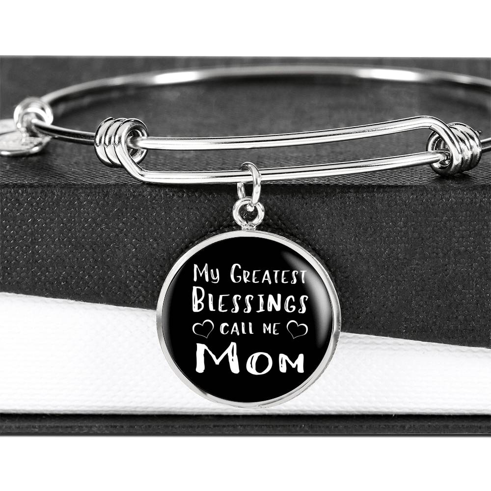My Greatest Blessings - Gold/Silver Round Bracelet - Black