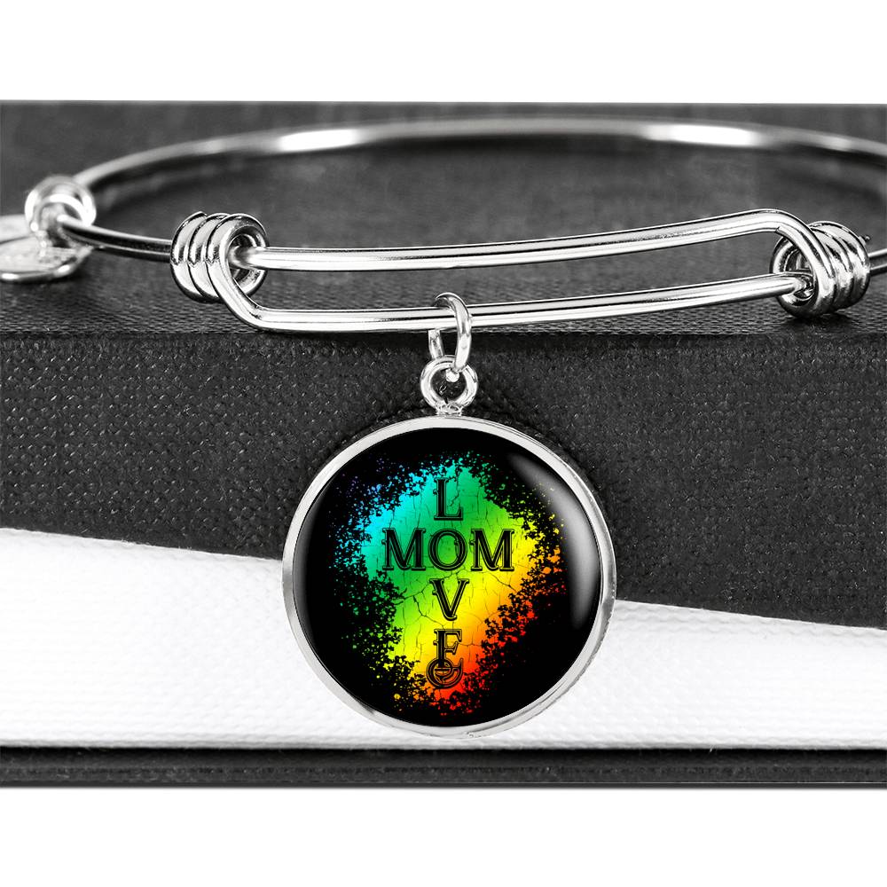 Mom Love Bracelet Round - Dark