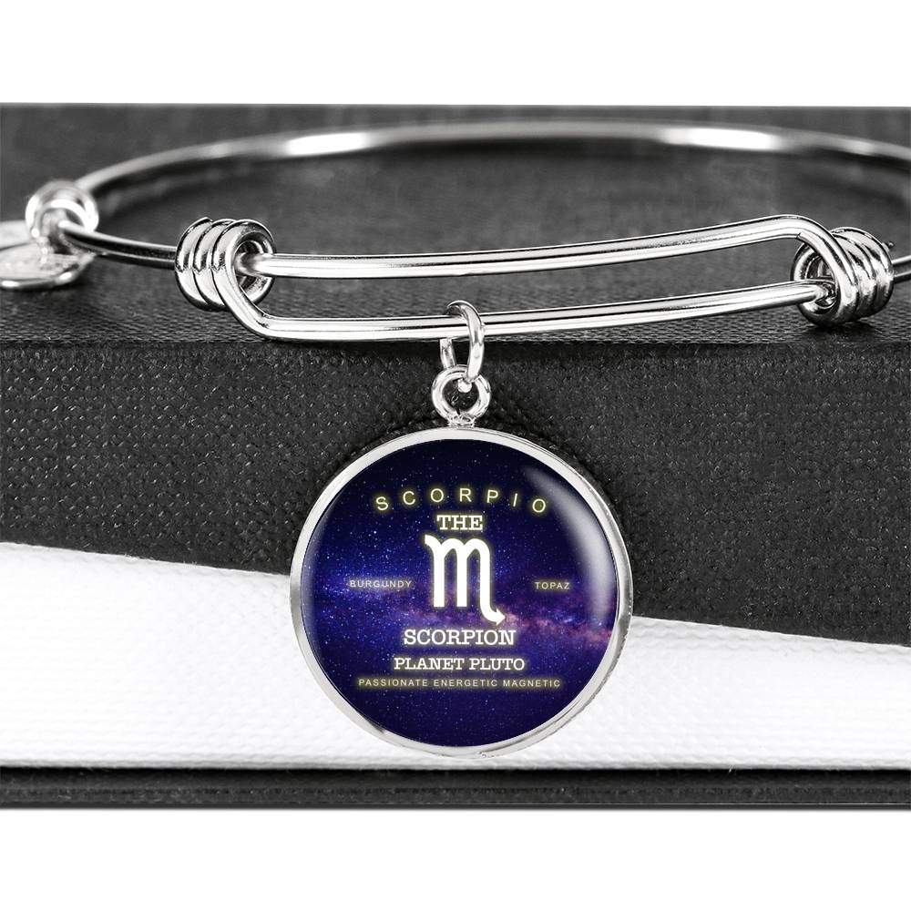 Scorpio Gold/Silver Zodiac Round Bracelet
