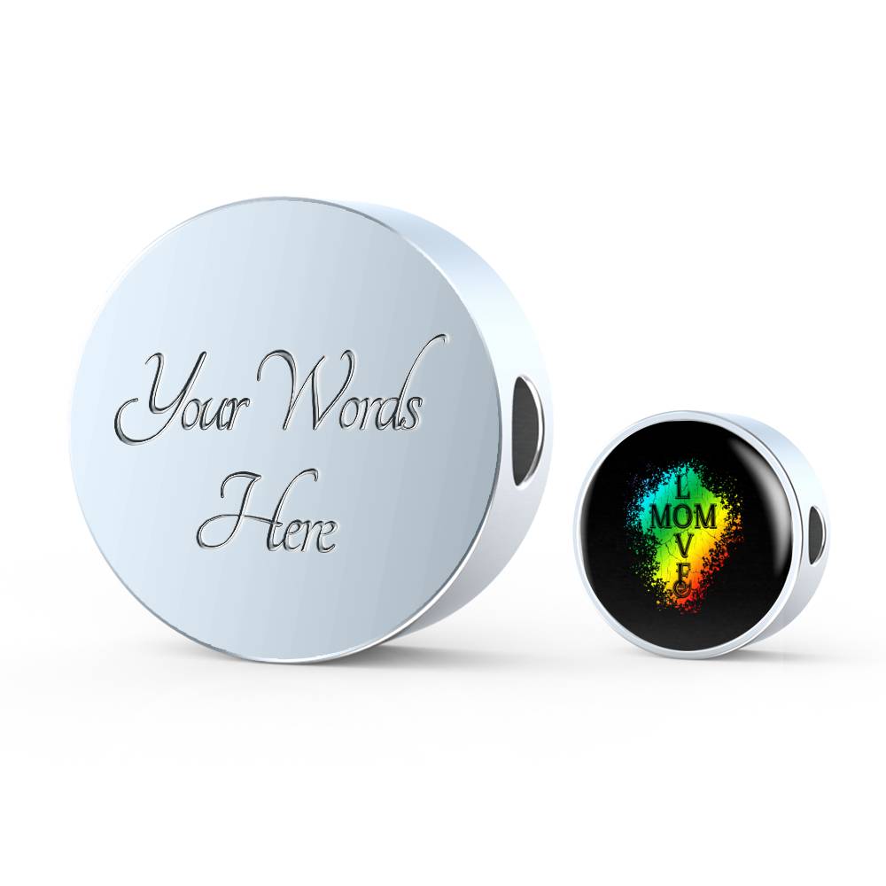 Mom Love Bracelet Round - Dark