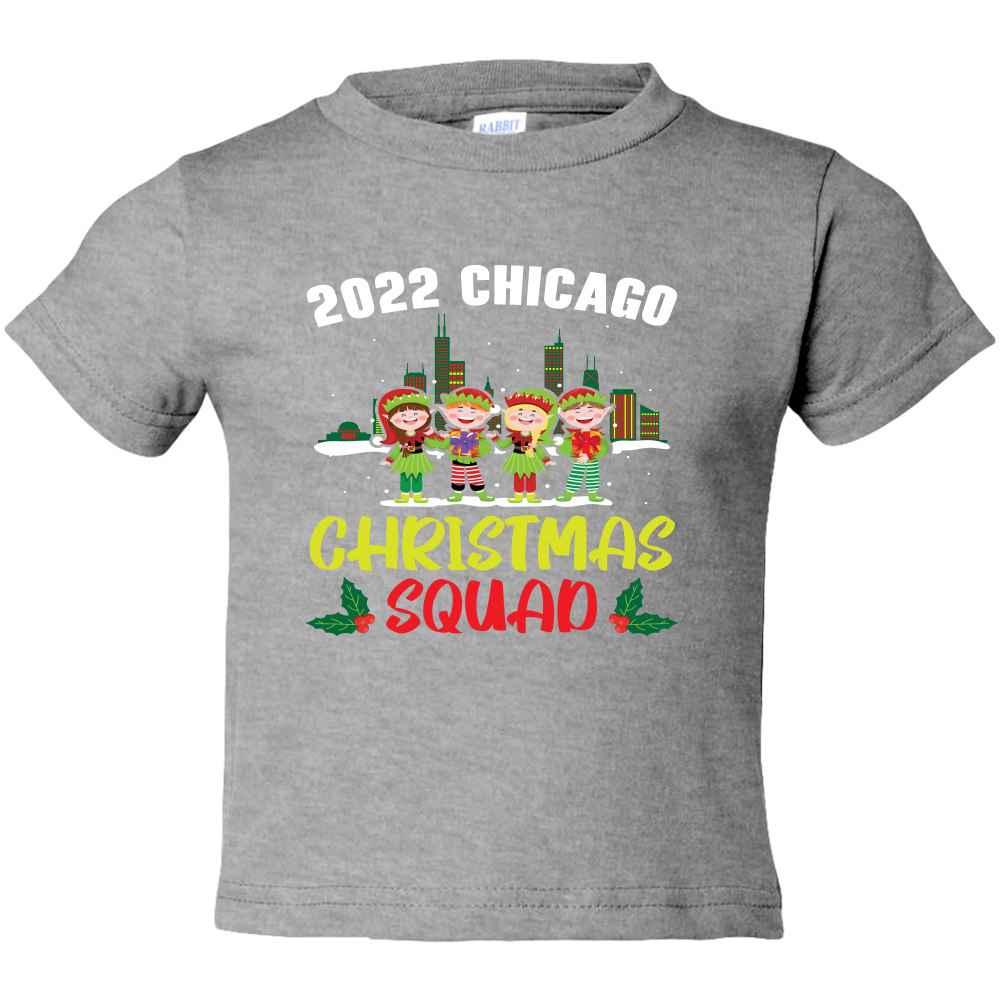 2022 Chicago Christmas Squad-Light Toddler Tees