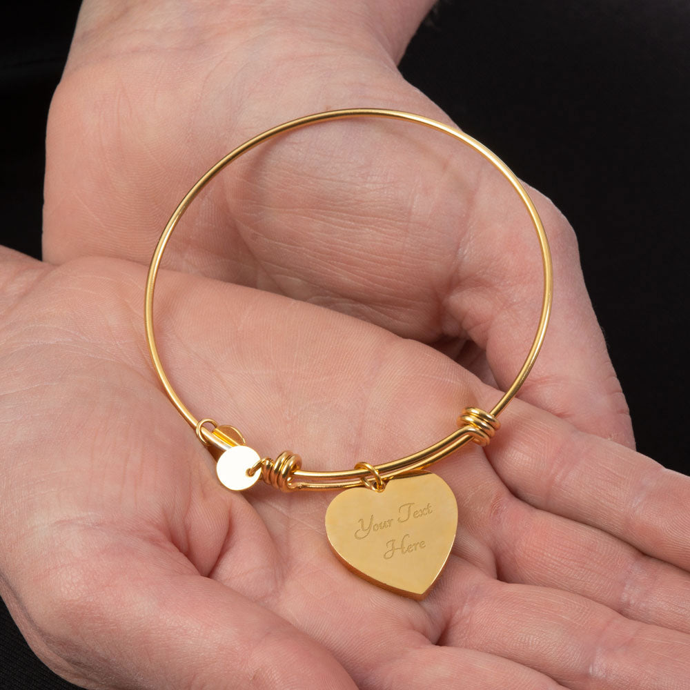 Sagittarius Gold/Silver Zodiac Heart Bracelet
