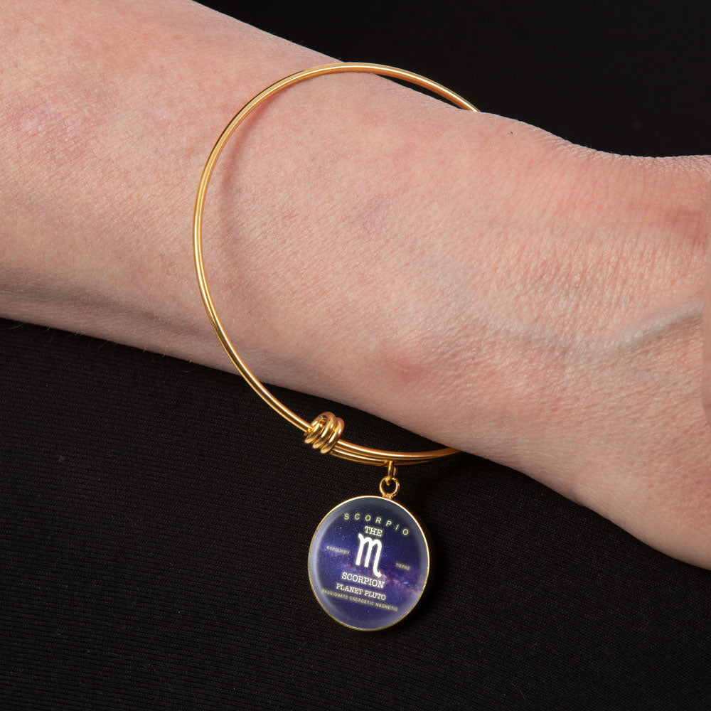 Scorpio Gold/Silver Zodiac Round Bracelet