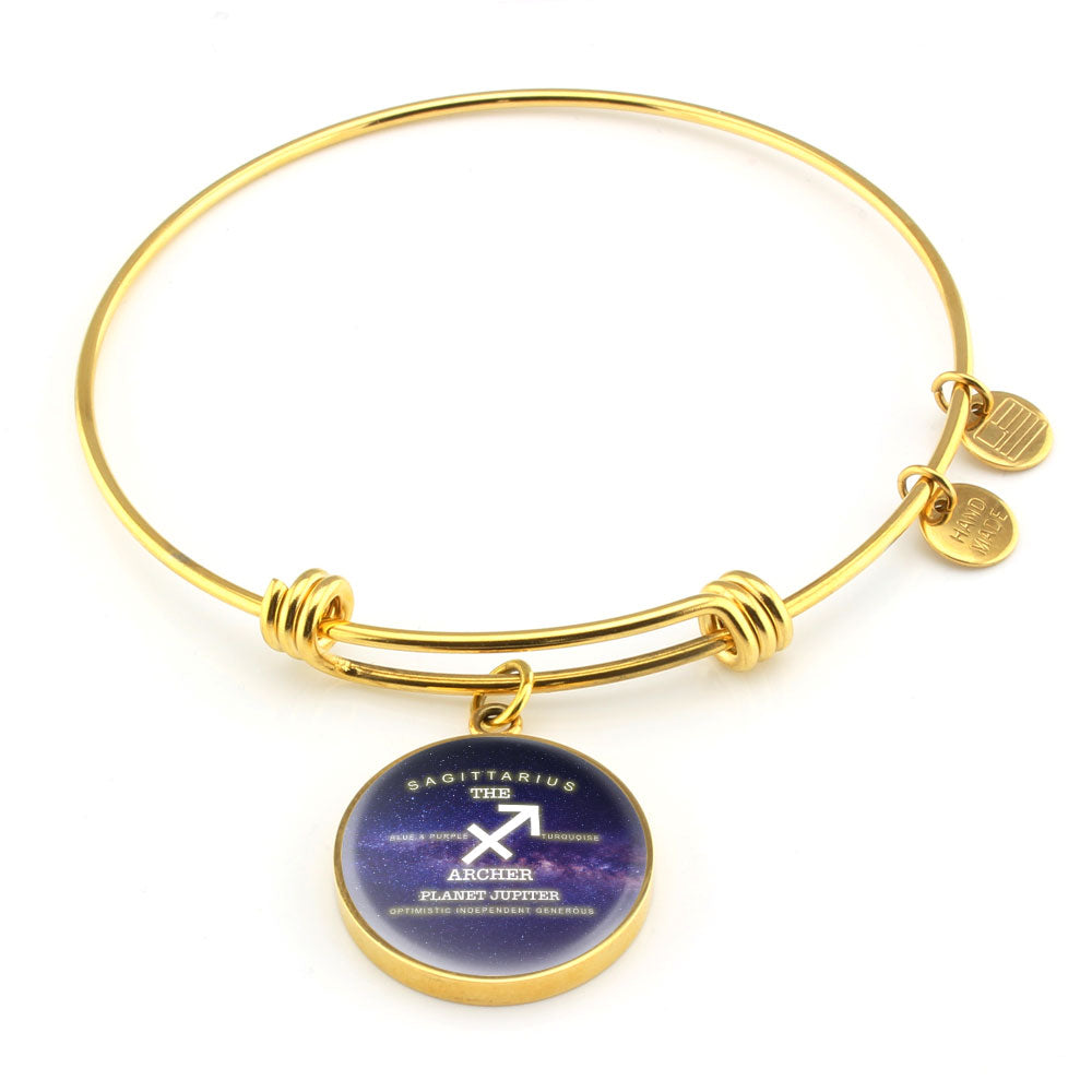 Sagittarius Gold/Silver Zodiac Round Bracelet