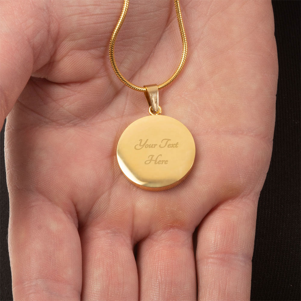 Virgo Gold/Silver Zodiac Round Necklace