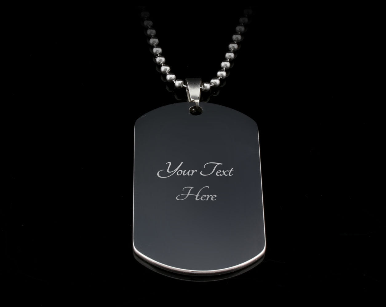 Walking Dad Military Chain Dog Tag