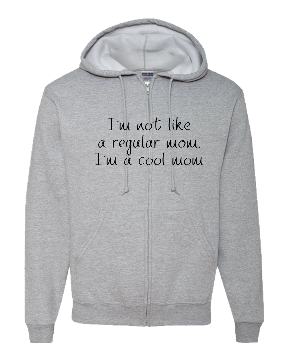 Not Like Regular Mom Light - Adult Zipper Hoodie