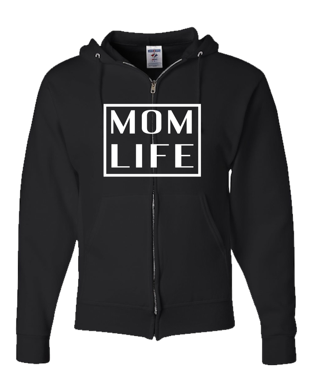 Mom Life Dark - Adult Zipper Hoodie