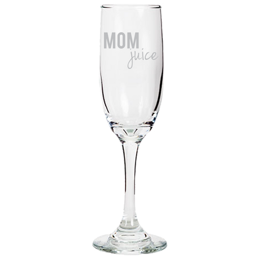 Mom Juice Champagne Flute