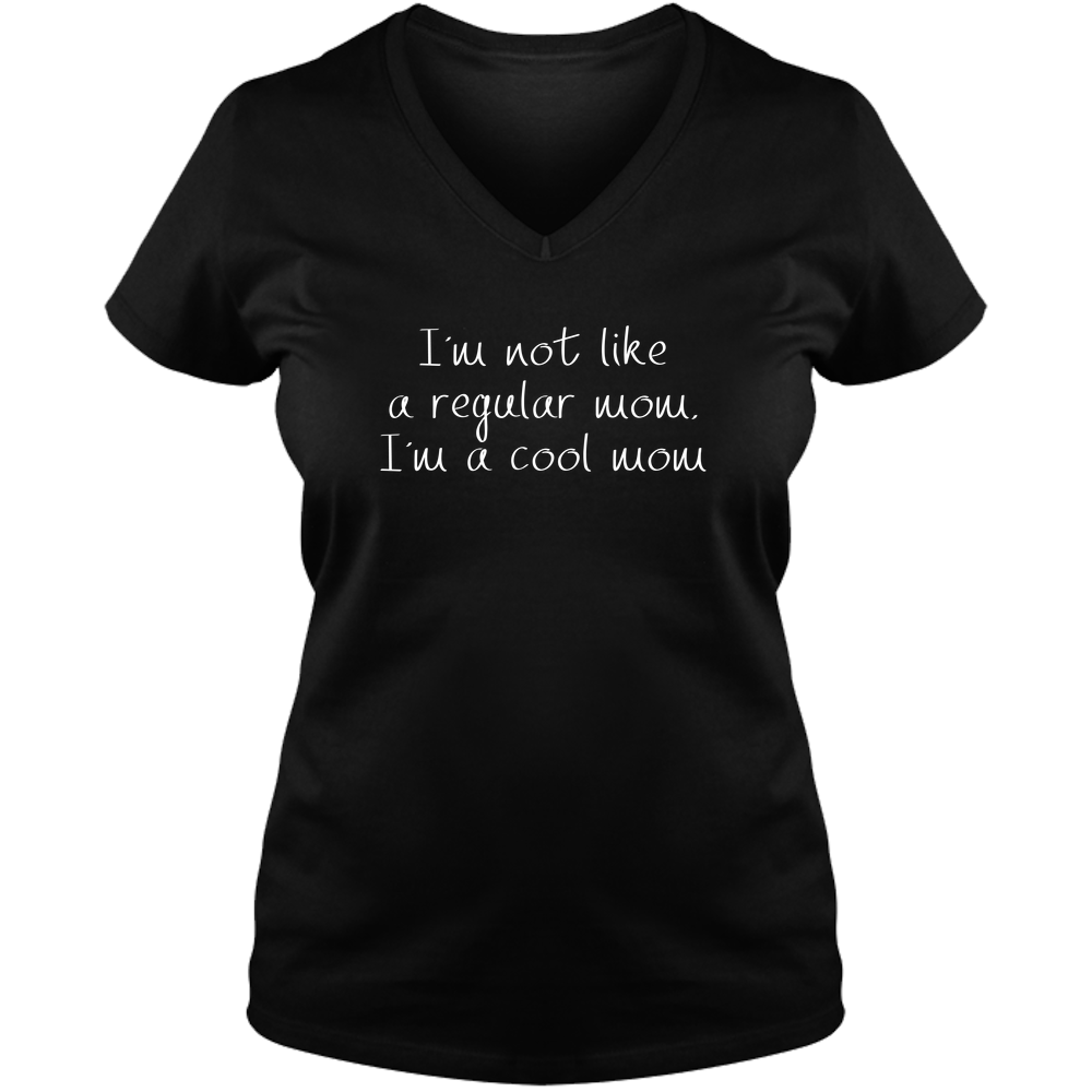 Not Like Regular Mom Dark - Ladies V Neck Tee