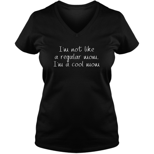 Not Like Regular Mom Dark - Ladies V Neck Tee