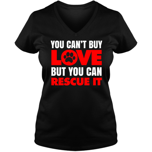 You Can't Buy Love - Ladies V Neck Tee
