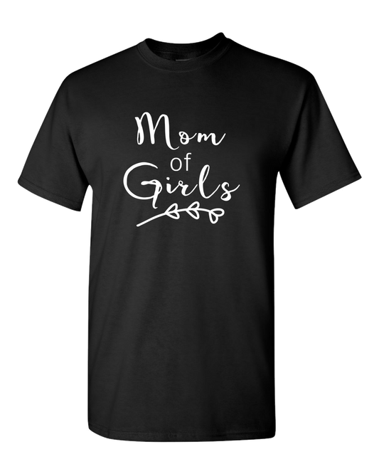 Mom Of Girls Dark - Adult Unisex T-Shirt