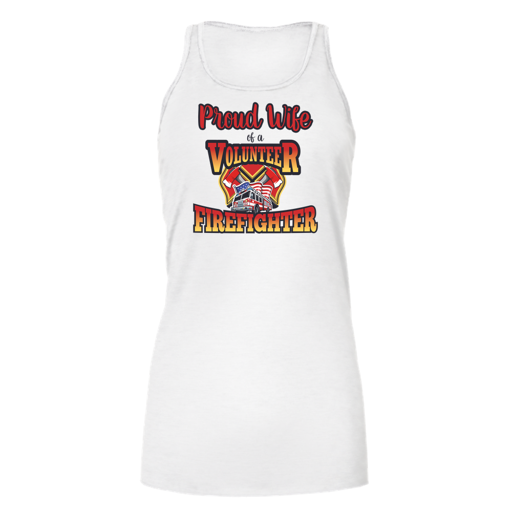 Volunteer Firefighter Wife - Bella Flowy Tank