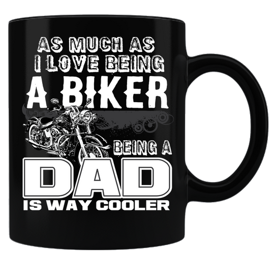Biker Dad Coffee Mug - Black