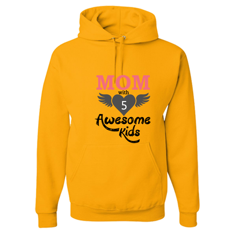 Mom With Awesome Kids - Light - Adult Hoodie