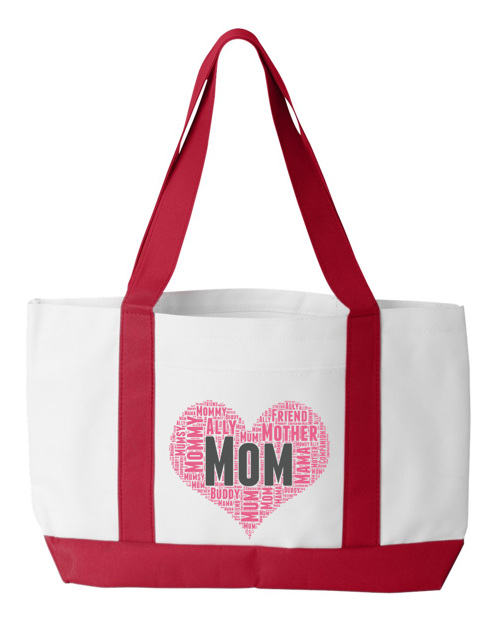 Mom Heart Tote Bag